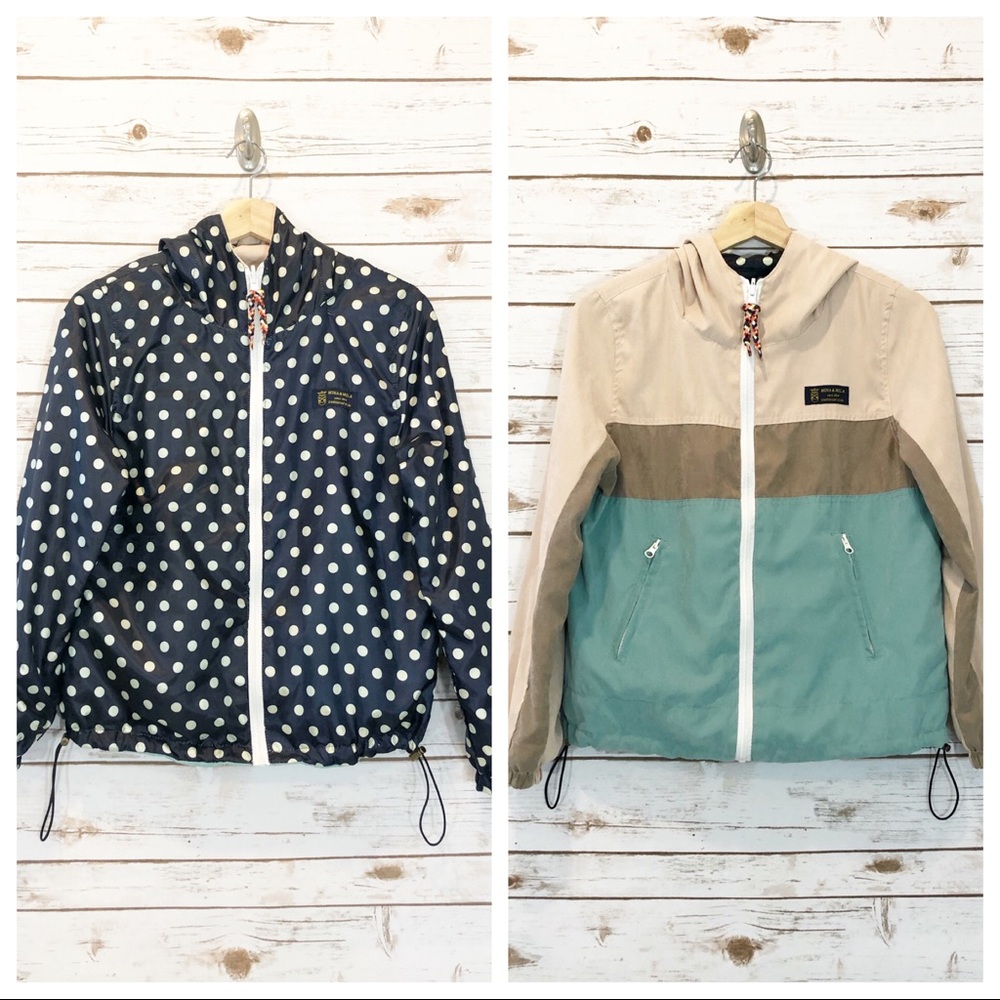 * Mina & Mila • Reversible Rain Jacket w/Hood